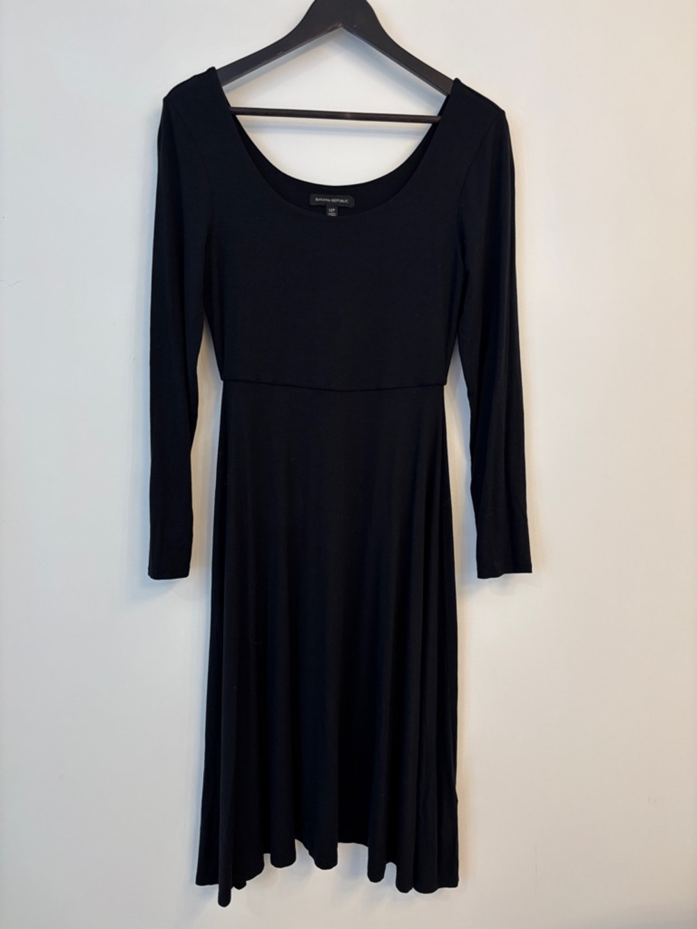 Banana Republic Black Long Sleeve midi dress